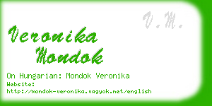 veronika mondok business card
